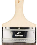 4 Inch Flat Edge Paint Brush With Polyester Blend Bristles For Walls Ceilings Doors Fences Decks And Other Large Surfaces Delivers Smooth Strokes And A Big Paint Load For A Clean Pro Finish Every Time, front view