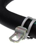 Close-up of HVAC Heater Hose Assembly Replacement For Ford And Lincoln Vehicles showing hose clamp and durable design.