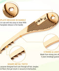 Vacuum Hair Brush Cleaner Tool For Pet And Human Hair Removal, Easy Peasy Rake Comb with metal teeth and faceplate release handle