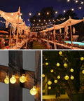 Battery Operated Globe Fairy Lights 16 Feet Waterproof With Timer And 8 Modes 30 LEDs Warm White Indoor Outdoor Decor