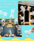 30 Pack Must Have Balloon Arch Clips Clear Plastic Spring Clamps Three Point Five Inch Heavy Duty Holders For Backdrop