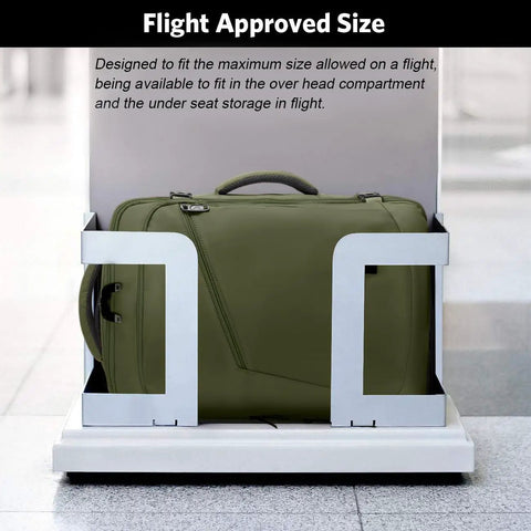 Expandable Air Travel Backpack With Trolley Sleeve Lightweight Carry On Daypack Water Resistant Hiking Bag Large Capacity 45L Fits Overhead Bin Top