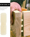 100 Pack Nylon Furniture Connector Pins For Wardrobes And DIY Projects, Plug And Play Easy To Install, in wood joint
