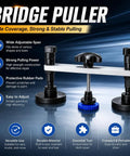 Professional Paintless Dent Repair Kit For Car And Truck Use Adjustable Dent Puller with rubber pads and sturdy frame.