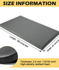 2 x 6 Ft Anti Fatigue Mat Fifteen Sixteenth Inch Thick Industrial Floor Mat Non Slip Heavy Duty Diamond Plate Ergonomic Comfort
