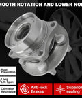 Pair Front Wheel Bearing Hub Assembly For Prius 1.5L 2004 2005 2006 2007 2008 2009 5 Lug Pattern Direct Fit Drop In close-up view