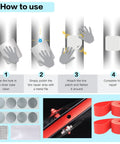 Image showing repair kit instructions and components for Two Pack 700x35C Foldable Road Bike Tires With Inner Tubes, Repair Kit, Rim Strips.