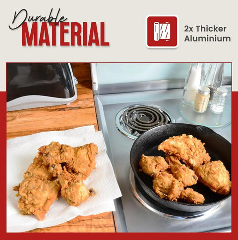 Heavy Duty Disposable Stove Burner Liners Pack For Electric Stoves near cooking fried chicken on aluminum foil protector