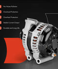 Heavy Duty 12V 160A Alternator For Jeep Cherokee KL 3.2L And Chrysler 200 3.6L With 6 Groove Decoupler Pulley Clockwise
