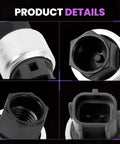 Close-up of four views of A C Clutch Cycle Switch Beefed Up For 2001 2007 PT Cruiser 2002 2006 Wrangler Liberty And 2002 2005 Neon
