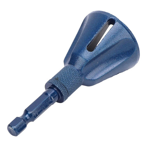 Heavy Duty Helical Chamfer Tool With 1/4 Inch Hex Shank And Solid Tungsten Steel Build for fast deburring and edge bevels.