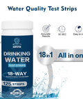 18 In 1 Water Test Strips Kit For Home And Well Water, 125 Strips, Easy At Home Drinking Water Quality Testing packaging