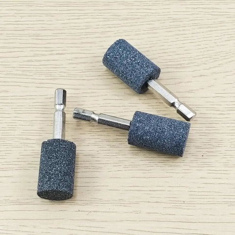 10 Piece 20 mm Cylindrical Mounted Grinding Stones With One Quarter Inch Hex Shank Aluminum Oxide For Drill And Rotary Tool Pro Grade Durable Sharpening And Polishing Bits For Metal Wood Plastic Projects