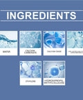 Image showing ingredients of the product: water, calcium carbonate, calcium oxide, vinyl acetate emulsion, ethylene, hydroxypropyl methylcellulose.