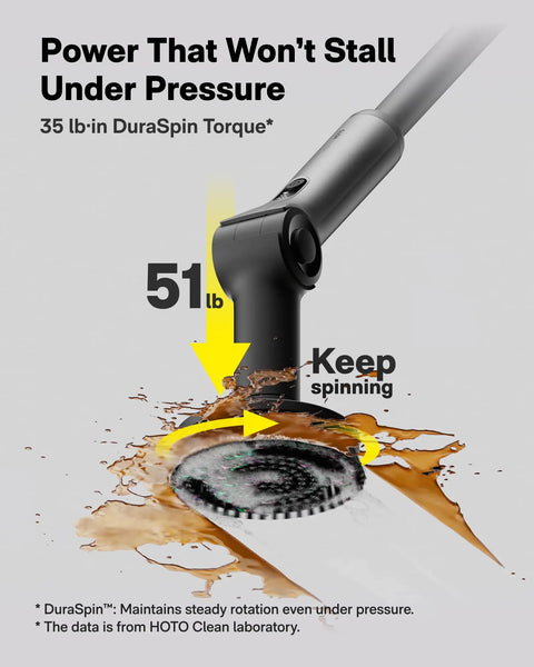Cordless Electric Spin Scrubber With Extendable Handle And Adjustable Angle Smart Display No Fuss Cleaning IPX7 Waterproof