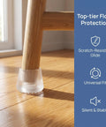 2Pc Rubber Chair Foot Pads Non Slip Floor Protectors For Chair Legs Universal Fit For Square Round And Rectangular Legs