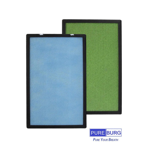 Replacement Filter For Pro Breeze PB P01 Air Purifier 4 Stage with H13 True HEPA and Activated Carbon 2 Pack PB P01F