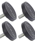 Heavy Duty Rubber Feet Levelers For Furniture Protection And Stability 58mm Diameter Screw On No Slip Floor Protectors