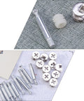 24 Piece Furniture Connector Dowel And Cam Lock Set For Quick Easy Cabinet Assembly White Iron And Nylon Fasteners