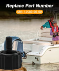 Two Pack Outboard Joint Assembly Flush Hose Adapter For Yamaha Outboards 150HP 175HP 200HP 225HP 300HP Replacement 6R3 12580 00 00 With Silicone Gasket Built Tough with boat in background