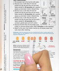 Fast Manganese Water Test Strips Kit 12 Tests For Groundwater Analysis test procedure instructions with hand holding strip.