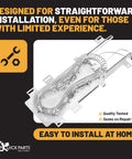 Dryer Heating Element Replacement Kit with Thermostat and Thermal Fuses for Kenmore Maytag Dryers DIY Friendly Install