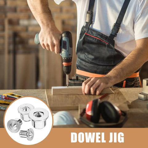 Stainless Steel Dowel Pin Set For Woodworking, Pro Grade Precision Transfer Plugs For Cabinet Making And Furniture DIY in use