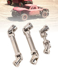 Universal 1/12 Scale RC Car Drive Shaft Axle Upgrade, Steel Transmission Joint displayed with RC car backdrop.