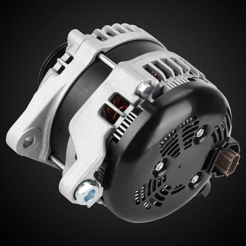 Alternator Replacement Compatible With 2011 2012 2013 2014 F-150 5.0L 12V 3.6kW Plug And Play, CW Rotation, 12 Teeth, Side View