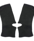 Youth Ankle Compression Sleeve For Active Kids Knit Ankle Brace For Sprains Tendonitis And Arthritis Perfect For Basketball Running Soccer Dance And Fitness Non Slip Secure Fit Breathable Sock Style 1 Pair Black, showing open heel and toe design.