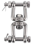 Heavy Duty 304 Stainless Steel Anchor Swivel Shackle with Smooth Rotating Action for Boats and Ground Tackle Rope Connectors.