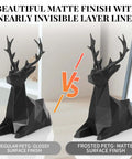Comparison of glossy and matte finishes on 3D printed deer models using Glass Fiber Reinforced PETG Filament 1.75mm