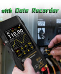 Dual Light Fusion Thermal Imager Multimeter Pro Grade With Date Recorder, 428x320 IR Resolution, showing AC voltage.