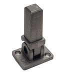 Swivel Baluster Connector For Half Inch Square Balusters, Adjustable Aluminum Structural Mount With Screws