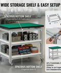 Industrial Anti Static Mobile Workbench Aluminum Utility Cart With 150X80cm Desktop Built Like A Tank with storage shelves.