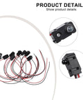 Go-To Heavy-Duty Four Pair Through Beam Photoelectric Switch Sensor 5V DC Infrared Beam Break Detector With 2 To 30 Cm Range, 2 Ms Response Time, NPN Output For Industrial Automation And Robotics shown in detail with visible wiring and components.