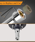 Tesmirror axle spindle thread repair kit; chrome tool head with brass dies and 1-1/16 inch extension bar (front view)