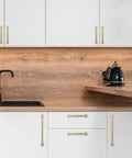 Modern kitchen with 2 Pack 10 Inch Champagne Bronze Cabinet Handles And Gold Kitchen Cabinet Pulls Set For Doors And Drawers