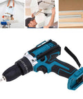 Built Different 21V Brushless Cordless Drill Driver With 10mm Keyless Chuck And Two Speed Settings for DIY home projects.