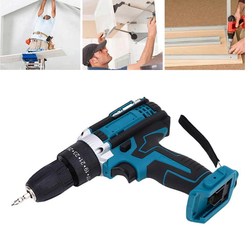 Built Different 21V Brushless Cordless Drill Driver With 10mm Keyless Chuck And Two Speed Settings for DIY home projects.