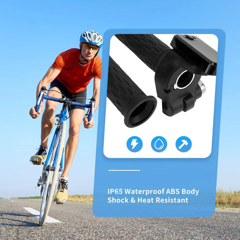 Universal 24V To 72V LCD Throttle Grip For Electric Bikes And Scooters With Twist Handlebar Accelerator And Cable Key Plug And Play Easy Install Real Time Readout Smooth Power Control