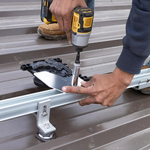 Top Shelf Micro Inverter With Standard Mc4 Connectors Designed For 320 To 540 Watt Solar Panels Running On Smooth Grid Forming Battery Setup And Slick App Dashboard Checks Every Day, installation process on a roof.