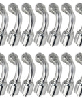 14-piece chrome hydraulic 90° elbow fittings, 3/4" hose to 3/4" JIC 37° female