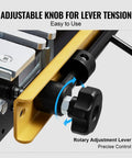 Close-up of adjustable knob for lever tension on Professional Dovetail Jig 12 Inch Width With Router Bit Half Blind Template.