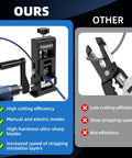 Pro Level Handheld Wire Stripper Tool With Tunable Dual Drive Modes For Fast Wire Insulation Skinning and Effortless Trade Site Prep Without Breaking A Sweat, designed for high efficiency.