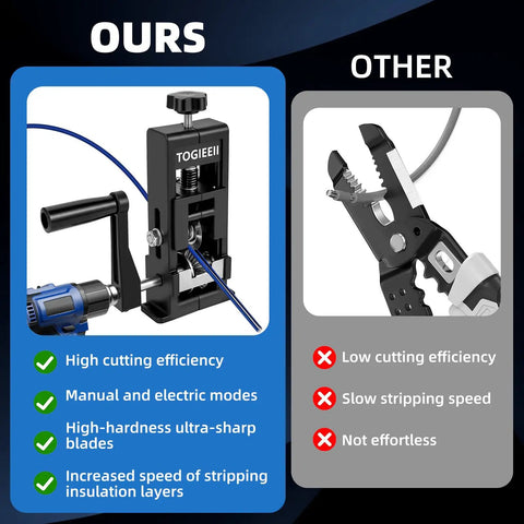 Pro Level Handheld Wire Stripper Tool With Tunable Dual Drive Modes For Fast Wire Insulation Skinning and Effortless Trade Site Prep Without Breaking A Sweat, designed for high efficiency.