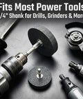 Mounted Grinding Stones Set 4 Pcs With 1/4 Inch Hex Shank Assorted Cylinder And T Shape Grinding Bits For Die Grinder Drill And Rotary Tool Pro Grade Aluminum Oxide Durable Sharpening Wheels