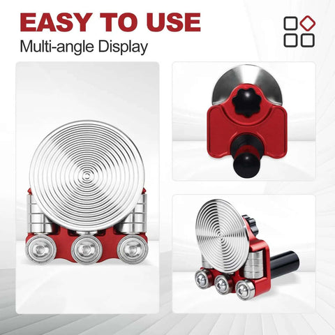 Sheet Metal Bender One Station Disc Roller Hand Tool for Straight and Curved Bends with detachable disc multi-angle view