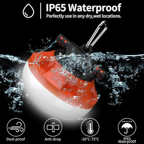 IP65 waterproof 100 Foot LED Construction String Lights with ten high lumen bulbs, industrial grade outdoor and job sites use