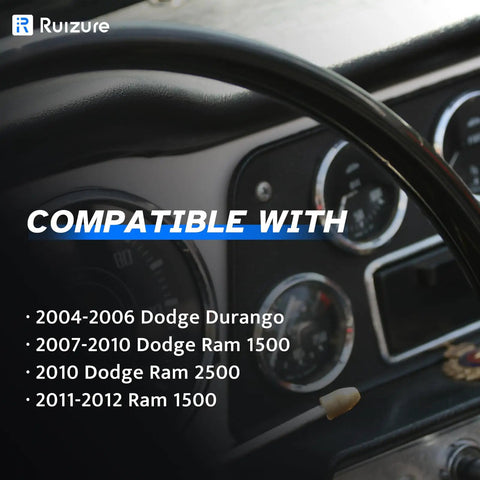 Interior view of dashboard showing compatibility info for Premium Grade Rear Abs Wheel Speed Sensor Left And Right Pair Designed For Dodge Ram 1500 2500 Durango 2007 2008 2009 2010 2011 2012 Hella Durable Abs Module Replacement Smooth Ride Fix.